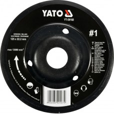 Disc circular depresat raspel pentru lemn convex 125x22.2 mm tip 1 YATO