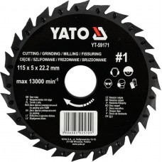 Disc circular raspel pentru lemn 115x5x22.2 mm tip 1 YATO
