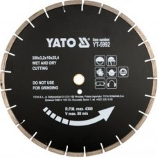 Disc diamantat pentru asfalt 350x3.2x10x25.4 mm YATO