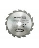 Disc fierastrau wolfram pentru lemn 140 mm x 16T YATO