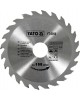 Disc fierastrau wolfram pentru lemn 160 mm x 24T YATO