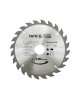 Disc fierastrau wolfram pentru lemn 184 mm x 24T YATO