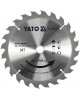 Disc fierastrau wolfram pentru lemn 190 mm x 24T YATO