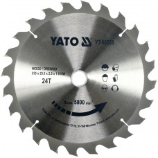 Disc fierastrau wolfram pentru lemn 235 mm x 24T YATO