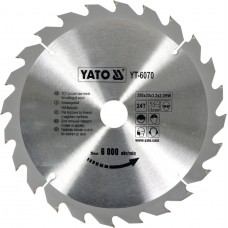 Disc fierastrau wolfram pentru lemn 250 mm x 24T YATO