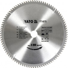 Disc fierastrau wolfram pentru lemn 300 mm x 96T YATO