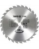Disc fierastrau wolfram pentru lemn 350 mm x 28T YATO