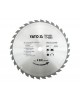 Disc fierastrau wolfram pentru lemn 400 mm x 32T YATO