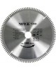 Disc fierastrau wolfram pentru aluminiu 250 mm x 100T YATO