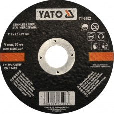 Disc debitat metale 115x2.5x22 mm YATO