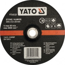 Disc cu degajare pentru taiat piatra 230x3.2x22 mm YATO