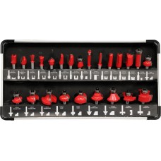 Set 25 de freze pentru lemn YATO Set 25 de freze pentru lemn YATO