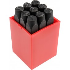 Set 9 poansoane cu cifre 8 mm YATO