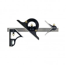 YATO Raportor tip rigla din inox, multifunctional, 300 mm