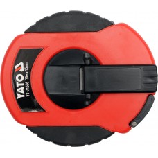 Ruleta cu banda din fibra de sticla 30 m 15 mm YATO
