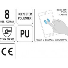 YATO Manusi de protectie din poliester cu poliuret..