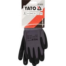 YATO Manusi de protectie gri, de nylon, marimea 8..
