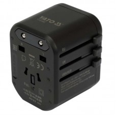 YT-81300 YATO Adaptor universal de calatorie, 1 port USB, 1 port USB - C YT-81300 YATO Adaptor universal de calatorie, 1 port USB, 1 port USB - C