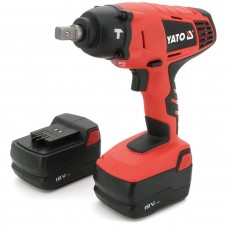YATO Pistol de impact cu 2 acumulatori 280 Nm 4 tubulare incluse YATO Pistol de impact cu 2 acumulatori 280 Nm 4 tubulare incluse