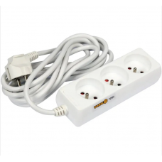 VOREL Prelungitor electric cu impamantare, 3 prize..