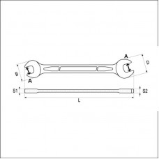 YT-0123 YATO Cheie fixa 20 x 22 mm..