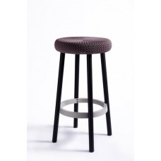 CURVER. Scaun de bar inalt cu picioare din metal C..