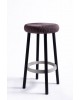 CURVER. Scaun de bar inalt cu picioare din metal Cozi 