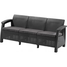 KETER. Canapea cu 3 locuri graphite Corfu Love Seat