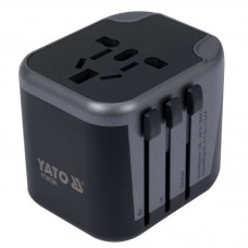 YT-81301 YATO Adaptor universal de calatorie, 2 porturi USB