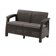 KETER. Canapea cu 2 locuri gri Corfu Love Seat.. KETER. Canapea cu 2 locuri gri Corfu Love Seat..