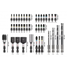 BOSCH Set mixt de 40 de accesorii pentru insurubar..