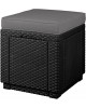 Taburet rattan Cube grafit-verde rece CURVER