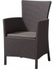 CURVER. Fotoliu rattan sintetic Iowa maro-taupe cald 