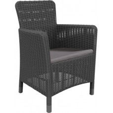 CURVER. Scaun Trenton Dining grafit-gri rece 