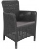 CURVER. Scaun Trenton Dining grafit-gri rece 