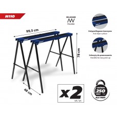 Set de 2 capre metalice Dedra N110..