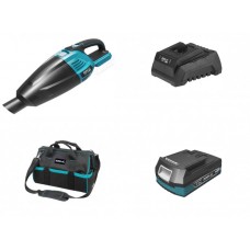 DED7070 DEDRA Aspirator de mana cu acumulator Li-Ion 18V 2Ah si incarcator 60W