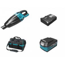 DED7070 DEDRA Aspirator de mana cu acumulator Li-Ion 18V 4Ah si incarcator 125W