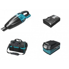 DED7070 DEDRA Aspirator de mana cu acumulator Li-Ion 18V 5Ah si incarcator 125W