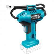 DED7078 DEDRA Compresor pistol, 11 bar, debit aer 12 l/min, compatibil cu acumulator Li-Ion SAS+ALL 18 V