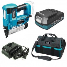 DEDRA Set Capsator, cuie 20-50mm, capse 20-40mm gama SAS+ALL cu acumulator Li-Ion 18V 2.0Ah, incarcator 60W si geanta scule