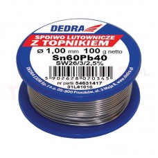 DEDRA Fludor 1.0 mm 100 g Sn60Pb40