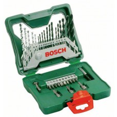 Set 33 accesorii Bosch X-line, Biti, Burghie Lemn, Metal si Zidarie