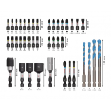 BOSCH Set mixt de 40 de accesorii pentru insurubar..