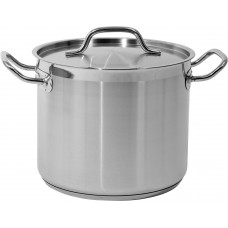 Oala inalta din inox cu capac 9,0 L