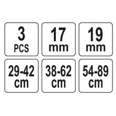 YATO Set ajustare tevi esapamanet, 3 piese, 29-42 ..