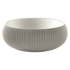 CURVER. Ghiveci imitatie impletitura crosetata mare culoare cappucino COZIES L 
