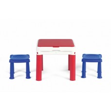 CURVER. Masuta de joaca cu doua scaune CONSTRUCTABLE 