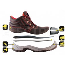 DEDRA Ghete de protectie T1A din piele ,marime 40.. DEDRA Ghete de protectie T1A din piele ,marime 40..
