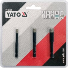 YATO Set 3 burghie diamantate 6-8-10 mm, prindere ..